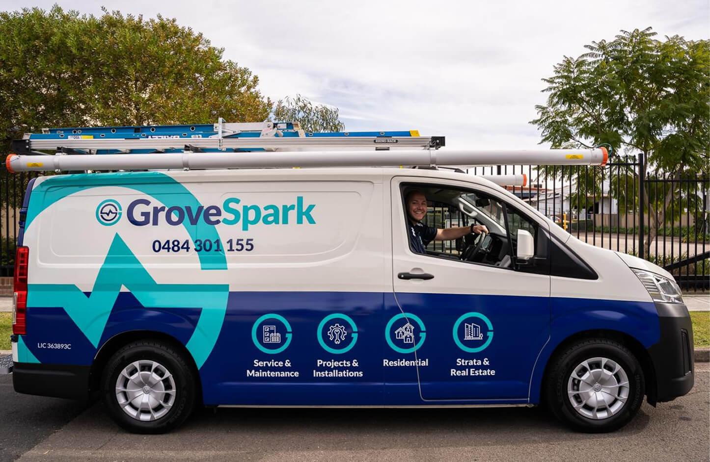 Grove Spark Team and Truck