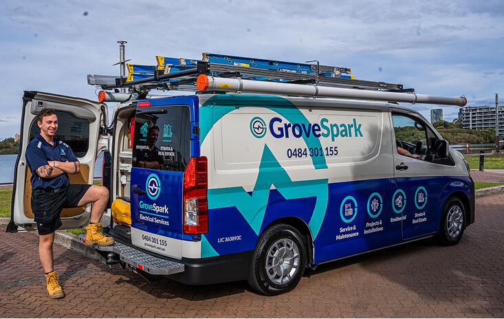 Grove Spark team truck
