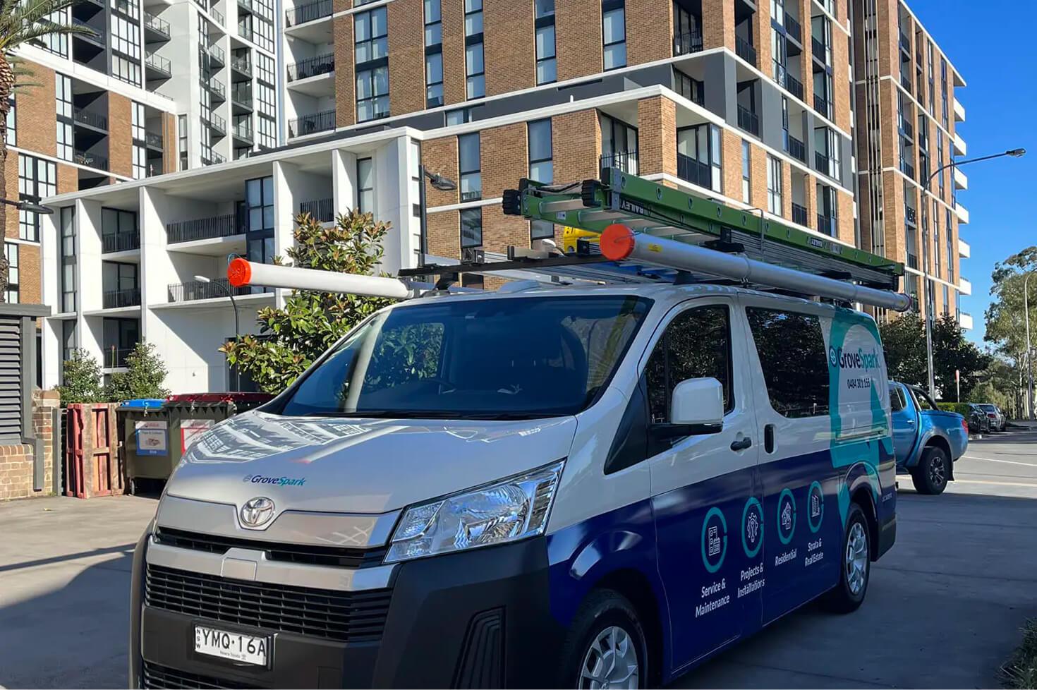 Grove Spark Team and Truck