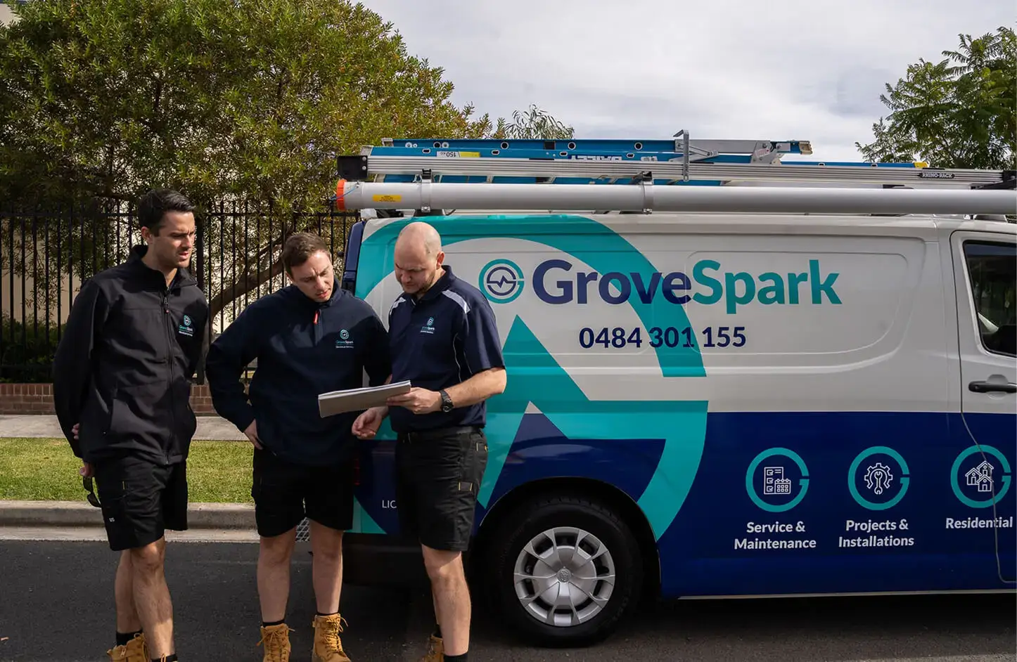 Grove Spark team truck