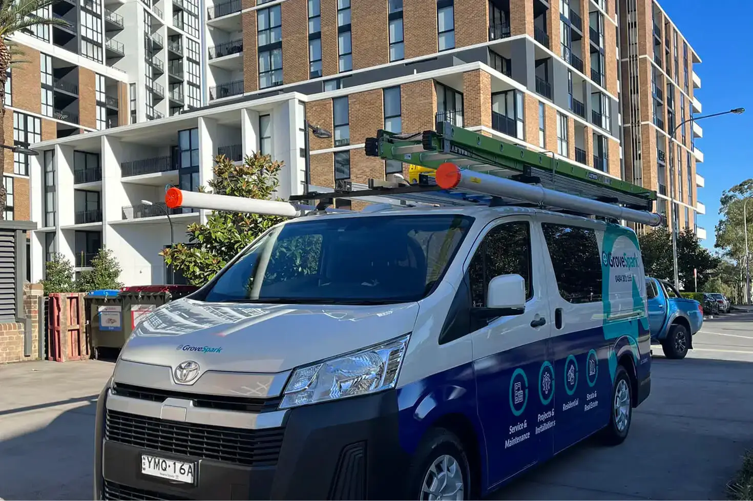 Grove Spark team truck